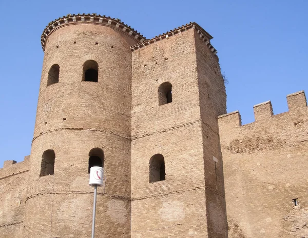 Aurelian walls (Mura Aureliane) in Rome, Italy