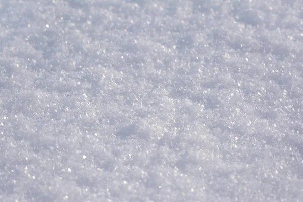 雪的质感 雪面特写 雪纹理背景 雪的结构 — 图库照片