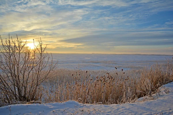 Lago en invierno — Foto de Stock