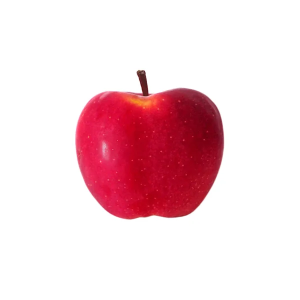 Pomme rouge mûre isolée sur fond blanc — Photo