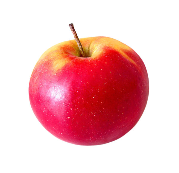Ripe red apples isolated on a white background