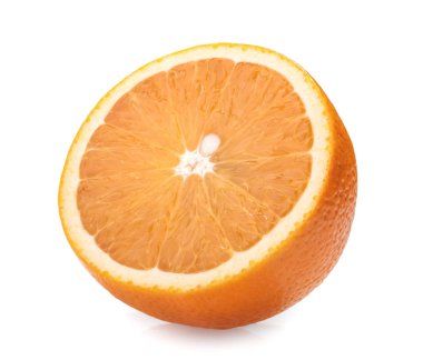 Beyaz arkaplanda portakal meyvesi izole