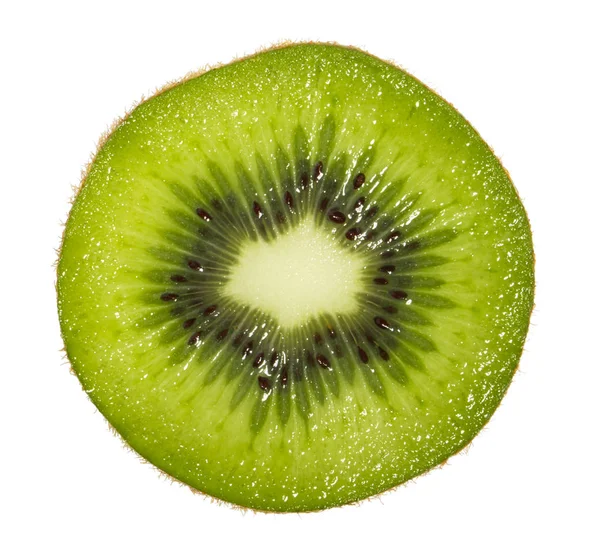 Kiwi Tranche Fruit Isolé Sur Fond Blanc — Photo