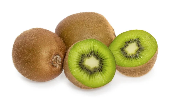 Kiwi Frutos Aislados Sobre Fondo Blanco — Foto de Stock