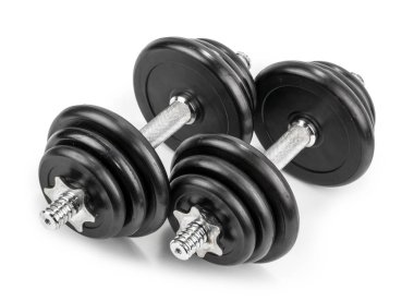 dumbell izole beyaz arka plan