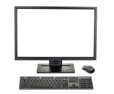 Masaüstü PC. masaüstü bilgisayar gölge olmadan yalıtılmış