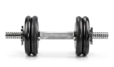izole dumbbell beyaz arka plan