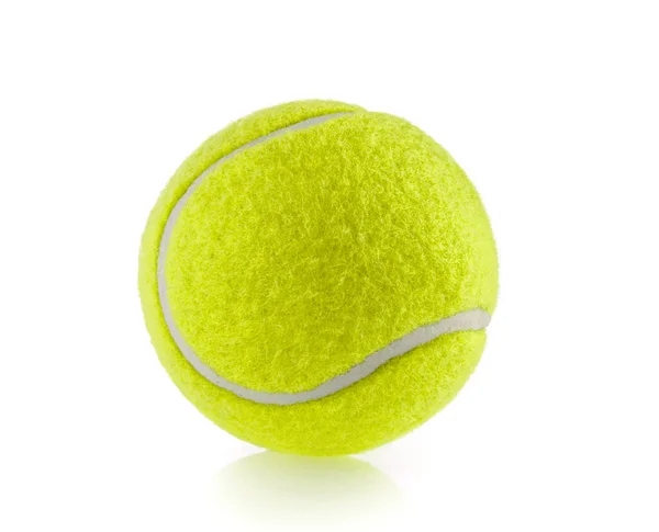 Tennis boll isolerad vit bakgrund-fotografi — Stockfoto