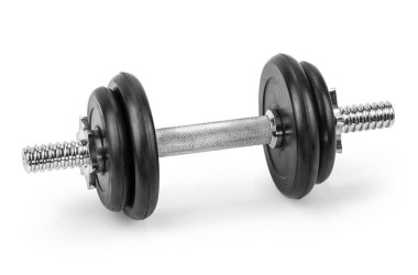 izole dumbbell beyaz arka plan