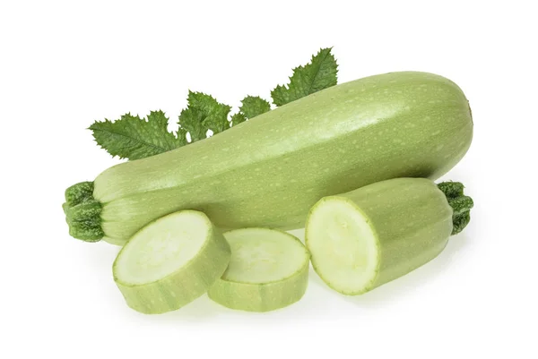 Squash vegetable marrow courgette geïsoleerd op witte achtergrond — Stockfoto