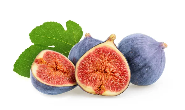 Figs diisolasi di latar belakang putih — Stok Foto