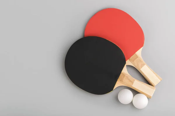 Pingpong rackets. Game concept — Stockfoto