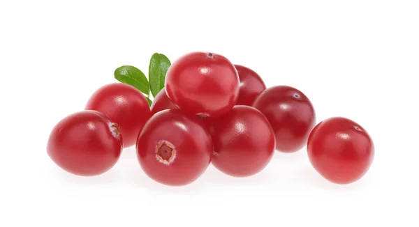 Preiselbeeren Isoliert Auf Weißem Hintergrund — Stockfoto