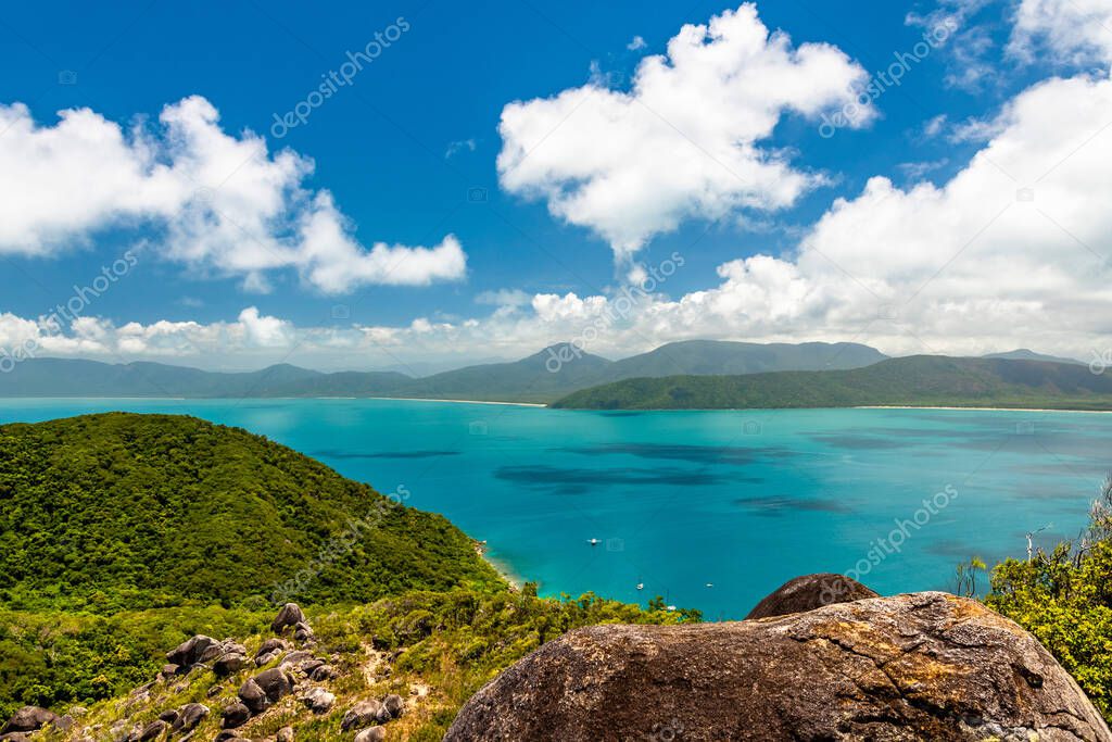 Panoramic view from the top of Fitzroy Island