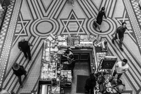 Vista Dall Alto Del Caffè All Interno Del Queen Victoria — Foto Stock