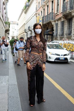 Milan Dijital Moda Haftası - Coronavirus yılında moda - Etro Moda Gösterisinde Konuklar - Marica Pellegrini