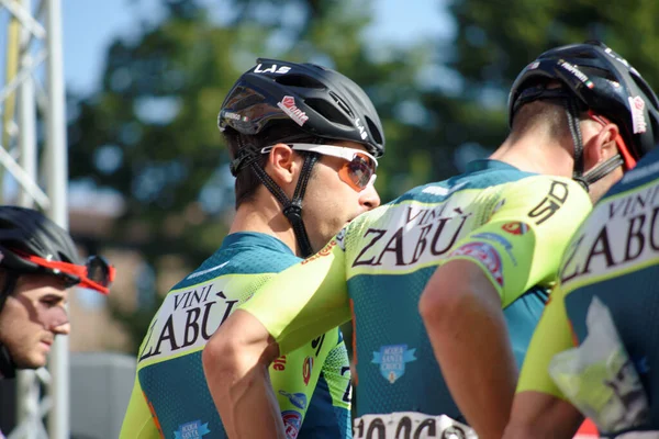 Jaarlijkse Wielerwedstrijd Die Start Milaan Eindigt Sanremo — Stockfoto