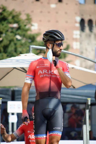 Carrera Anual Ciclismo Que Comienza Milán Termina Sanremo — Foto de Stock