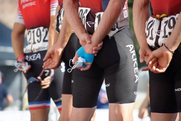 Corrida Anual Ciclismo Que Começa Milão Termina Sanremo — Fotografia de Stock