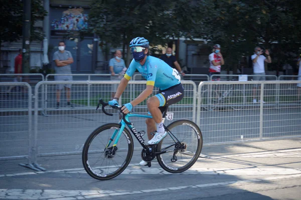 Årlig Cykellopp Som Startar Milano Och Slutar Sanremo — Stockfoto