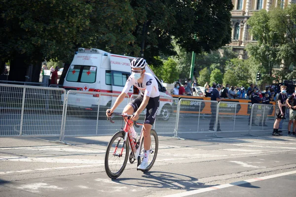 Carrera Anual Ciclismo Que Comienza Milán Termina Sanremo — Foto de Stock