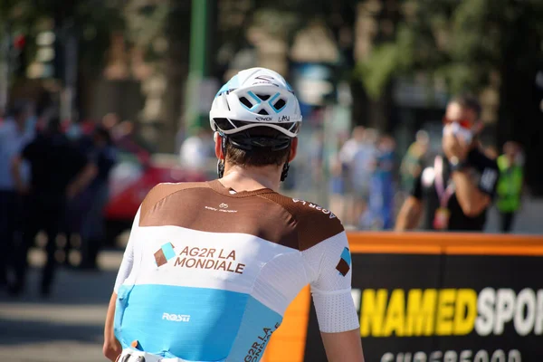 Corrida Anual Ciclismo Que Começa Milão Termina Sanremo — Fotografia de Stock