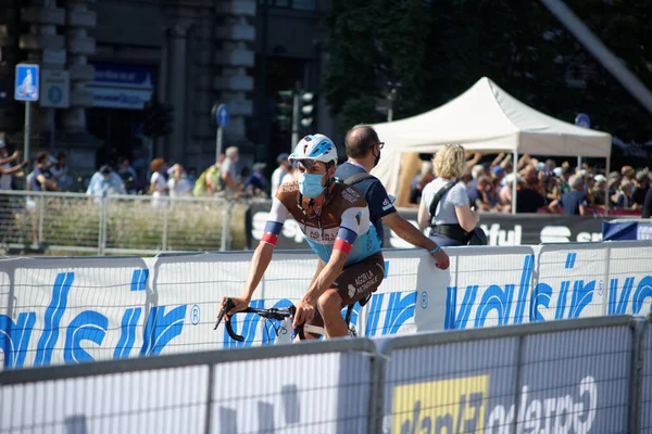 Carrera Anual Ciclismo Que Comienza Milán Termina Sanremo — Foto de Stock