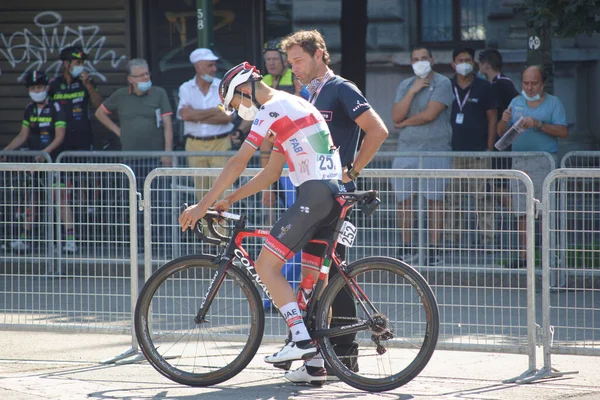 Corrida Anual Ciclismo Que Começa Milão Termina Sanremo — Fotografia de Stock