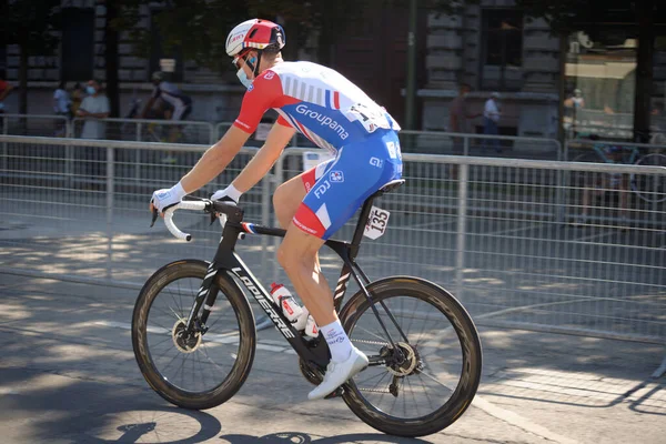 Carrera Anual Ciclismo Que Comienza Milán Termina Sanremo — Foto de Stock