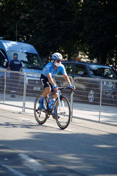 Årlig Cykellopp Som Startar Milano Och Slutar Sanremo — Stockfoto