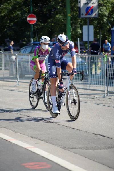 Carrera Anual Ciclismo Que Comienza Milán Termina Sanremo — Foto de Stock