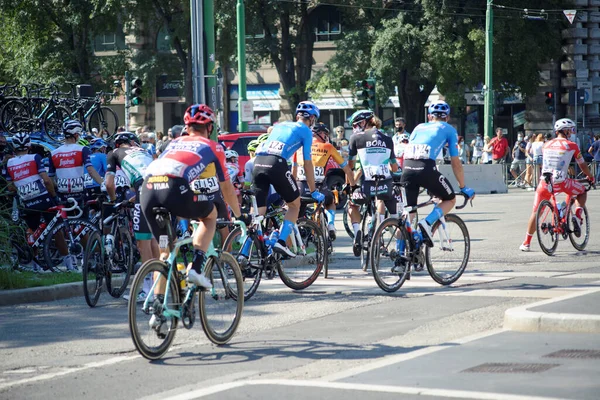 Ετήσιος Ποδηλατικός Αγώνας Που Ξεκινά Από Μιλάνο Και Τελειώνει Στο — Φωτογραφία Αρχείου