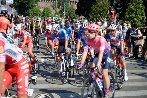 Milano Başlayan Sanremo Biten Yıllık Bisiklet Yarışı — Stok fotoğraf