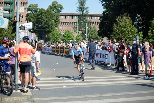 Éves Kerékpárverseny Milánóban Kezdődik Sanremóban Véget — Stock Fotó