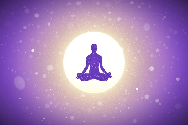 Yoga au lever du soleil — Image vectorielle