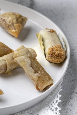 Tipik Arap tatlılar. Ev yapımı