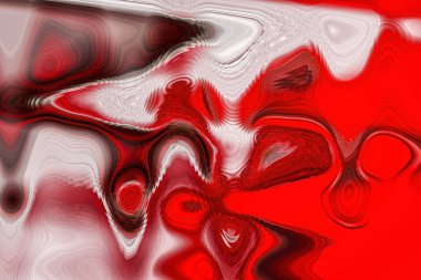 Renkli soyut arka plan. Kırmızı, sarı, yeşil, beyaz, siyah, sarı 3D