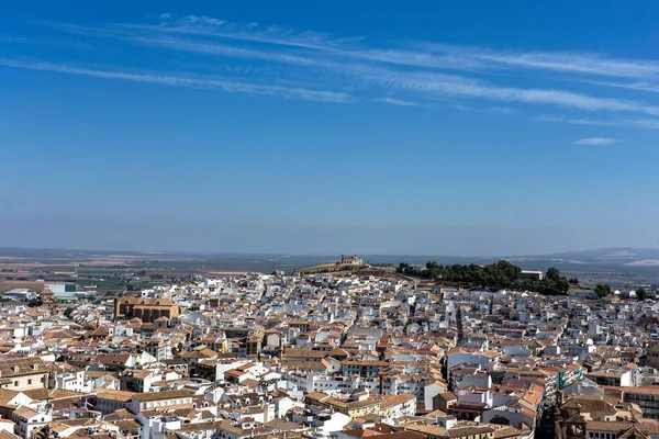 Hagyományos Fehér Andalúz Falvak Kilátással Antequera Malaga Vagyok Spanyolország — Stock Fotó