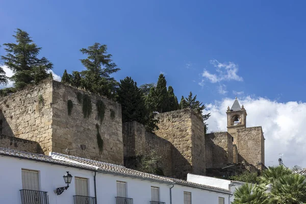Villages Andalous Blancs Traditionnels Avec Vue Antequera Malaga Espagne — Photo