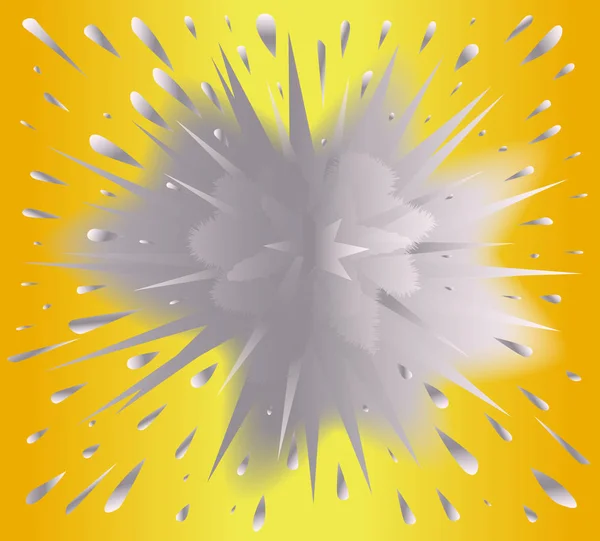 Golden Abstract Fond Explosif — Image vectorielle