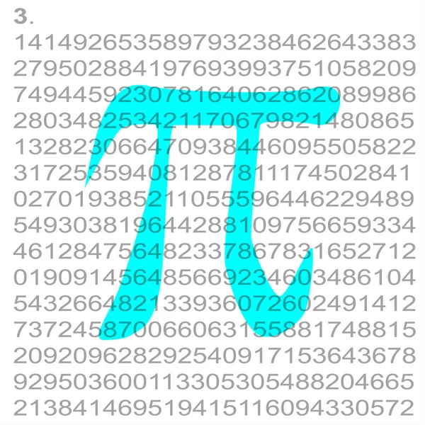 Several Hundred Decimal Places Set Background Symbol — Stock Photo, Image