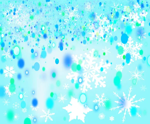 Een Achtergrond Van Vallende Sneeuwvlokken Abstracte Set Tegen Achtergrond Van — Stockfoto