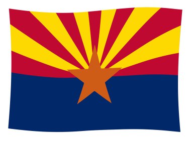 Devlet Arizona sallayarak devlet bayrağı