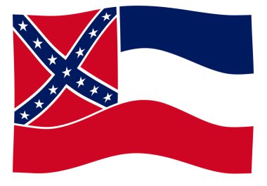 ABD Mississippi eyaleti ile dalga hareketi bayrağı
