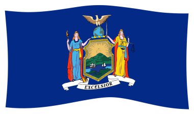 New York Eyaleti sallayarak bayrak