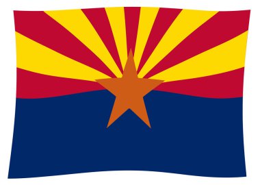 Devlet Arizona sallayarak devlet bayrağı