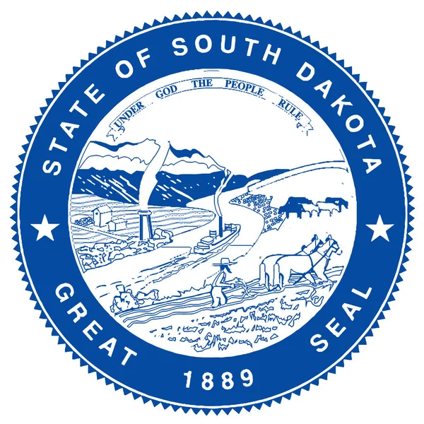 Stora Sigill Den Amerikanska Delstaten South Dakota — Stockfoto