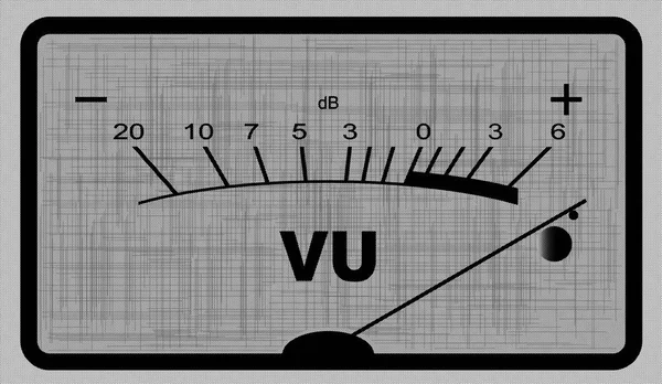 Een Typische Analoge Audiometer Zoals Gevonden Oude Bandrecorders Met Naald — Stockfoto