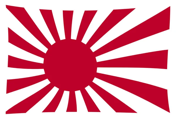 Rising Sun Japemese Flag Red White — Stock Photo, Image