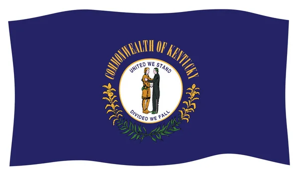 Selo Estado Kentucky Fundo Branco — Fotografia de Stock